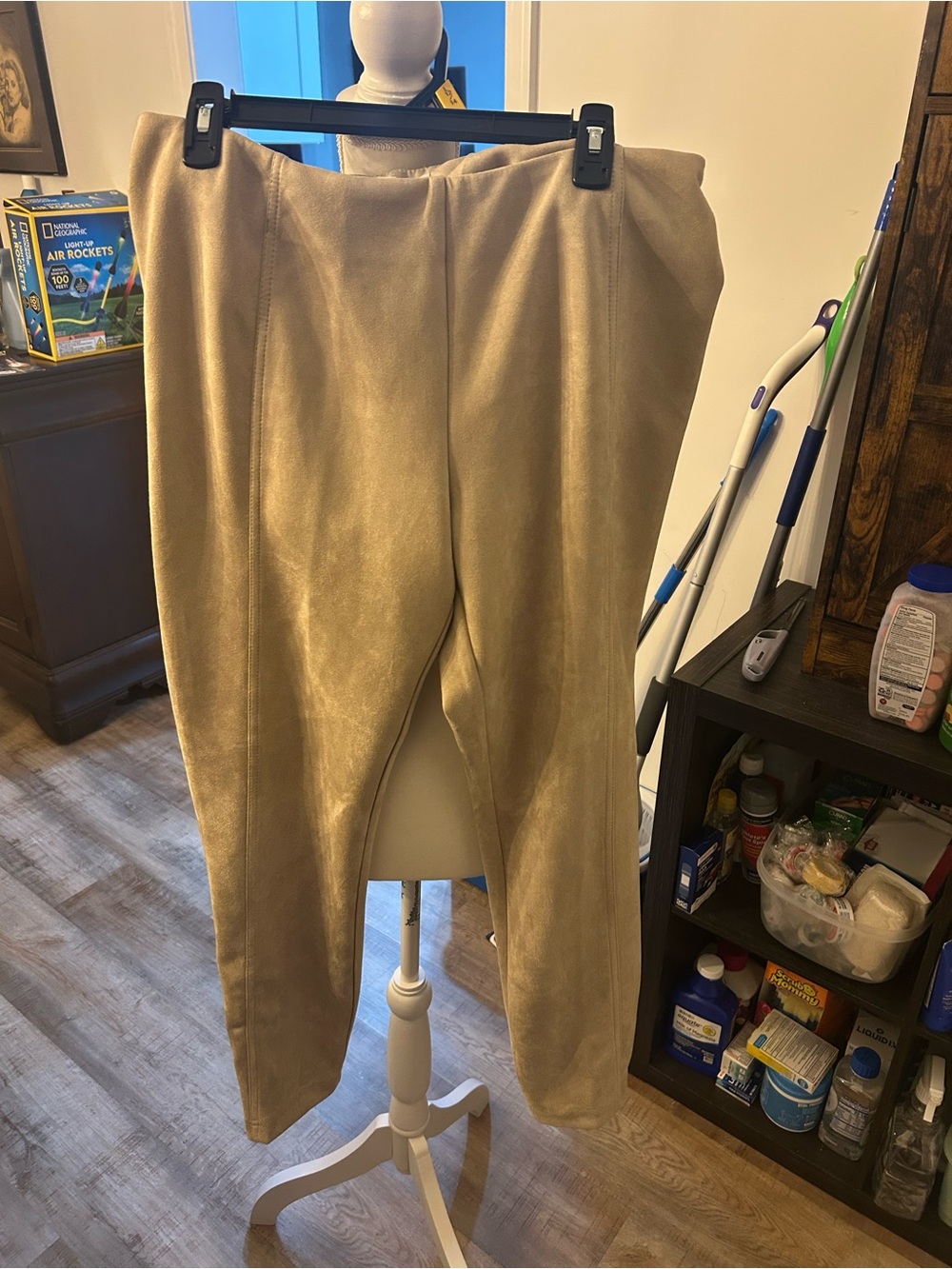 new directions Straight Leg Beige/Tan Women's Pants